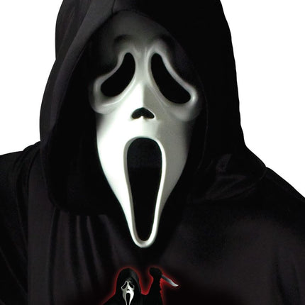 Ghostface-maske med hætte