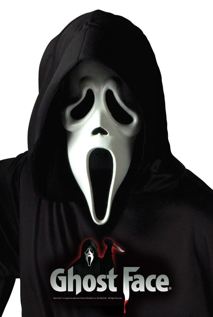 Ghostface-maske med hætte