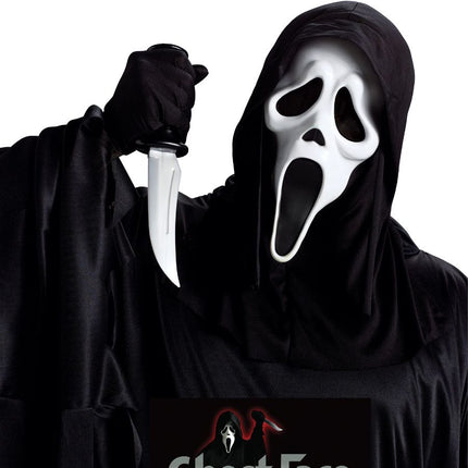 Ghostface-maske med kniv