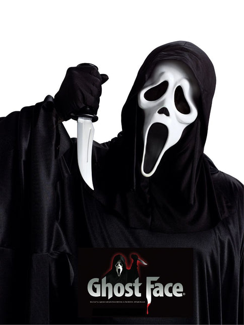 Ghostface-maske med kniv