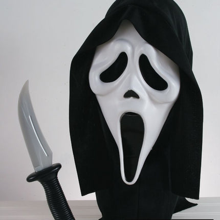 Ghostface-maske med kniv