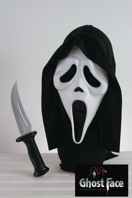 Ghostface-maske med kniv
