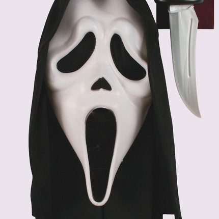 Ghostface-maske med kniv