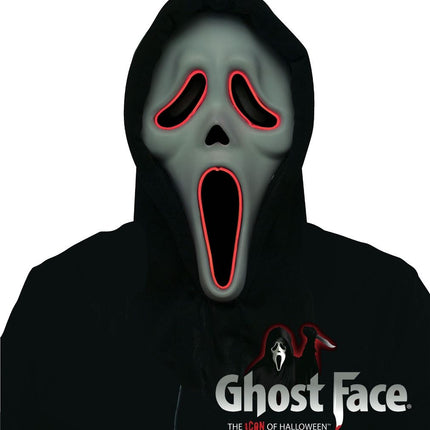 Ghostface-maske med lys