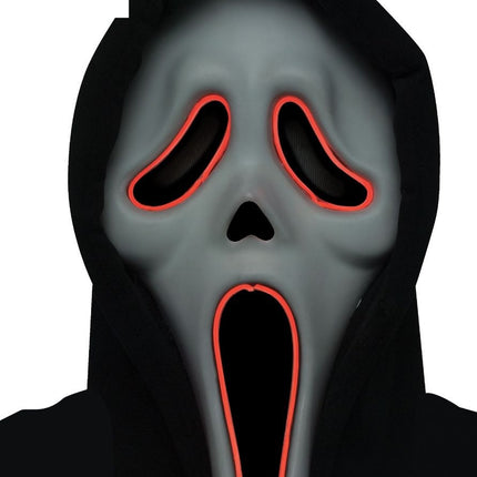 Ghostface-maske med lys