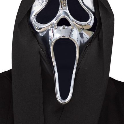 Ghostface-maske, sølv