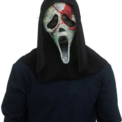 Ghostface-maske med diamanter
