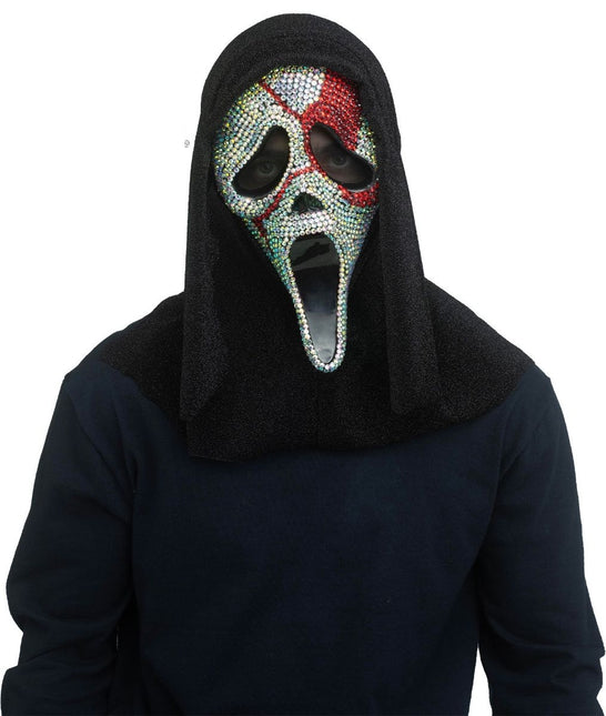 Ghostface-maske med diamanter