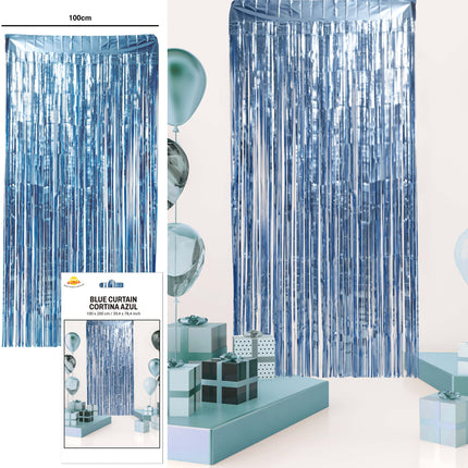 Blå dørforhængsmåtte 2m