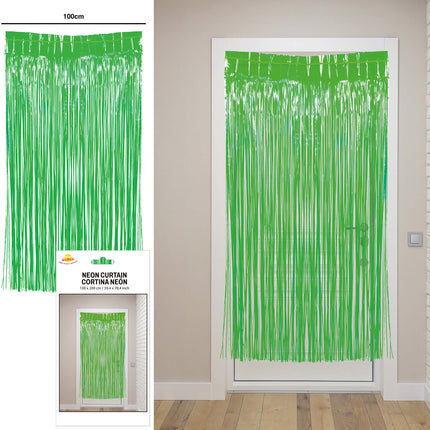 Grønt dørforhæng 2m