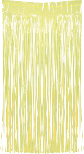 Gult dørforhæng 2m