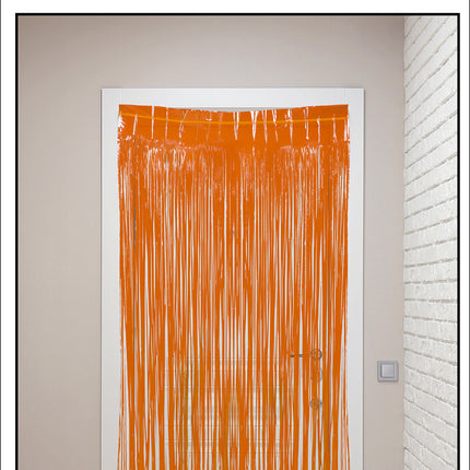 Orange dørforhæng 2m