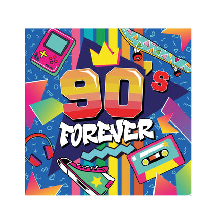 90'er-servietter 33 cm 12 stk