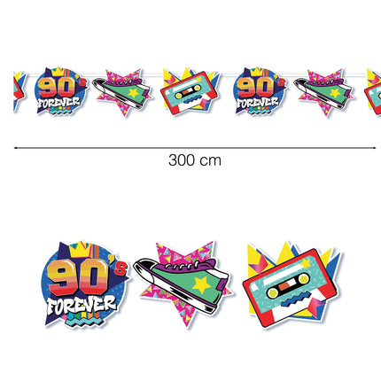 90'ernes guirlande 3m