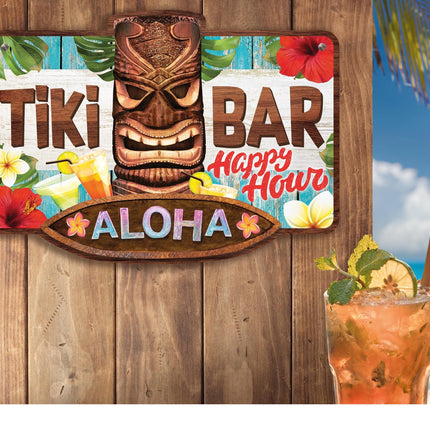 Hawaii tallerken Tiki Bar 35cm