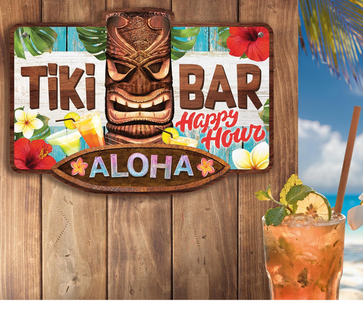 Hawaii tallerken Tiki Bar 35cm