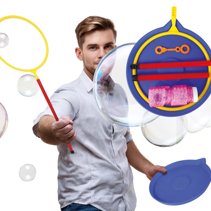 Farvet bobleblæser-stick 6 stk