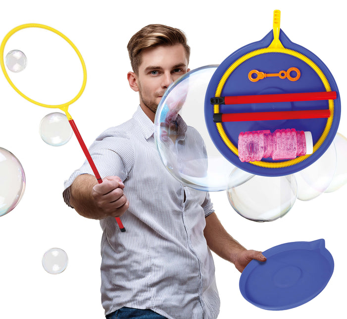 Farvet bobleblæser-stick 6 stk