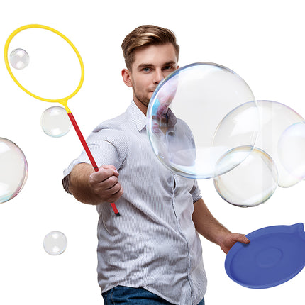 Farvet bobleblæser-stick 6 stk