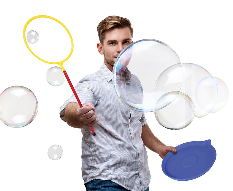 Farvet bobleblæser-stick 6 stk