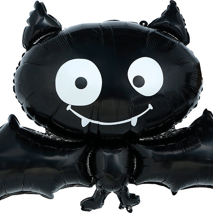 Halloween-heliumballon med flagermus, tom, 75 cm
