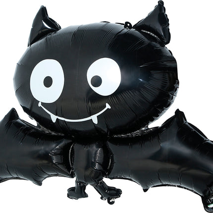 Halloween-heliumballon med flagermus, tom, 75 cm