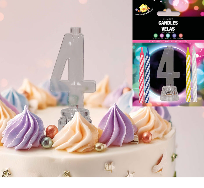 Lysestage 4 år Led 13cm