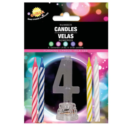 Lysestage 4 år Led 13cm