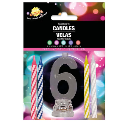 Lysestage 6 år Led 13cm