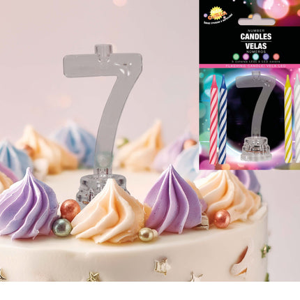 Lysestage 7 år Led 13cm