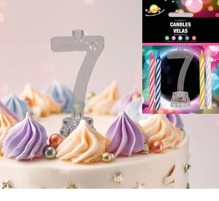 Lysestage 7 år Led 13cm