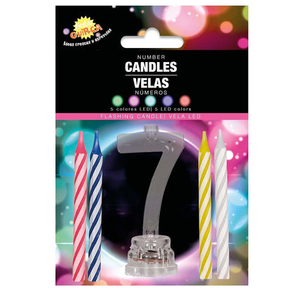 Lysestage 7 år Led 13cm