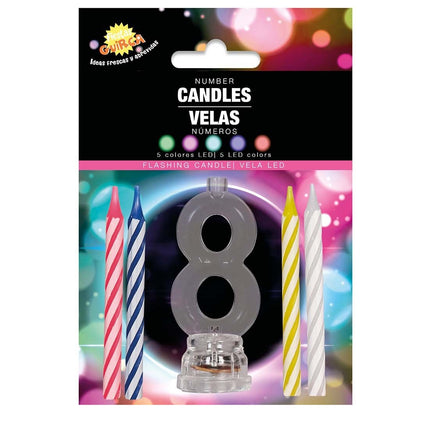 Lysestage 8 år Led 13cm