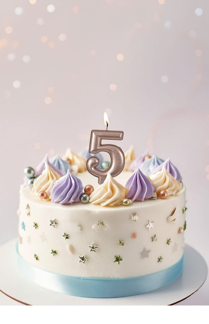 Lys i rosaguld 5 år 8 cm