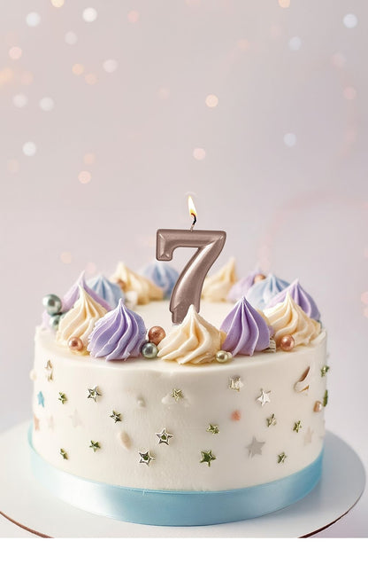 Lys i rosaguld 7 år 8 cm