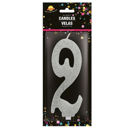 Sølvlys 2 år Glitter 12,5 cm
