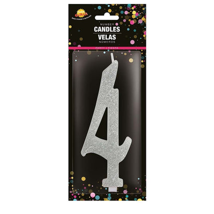 Sølvlys 4 år Glitter 12,5 cm