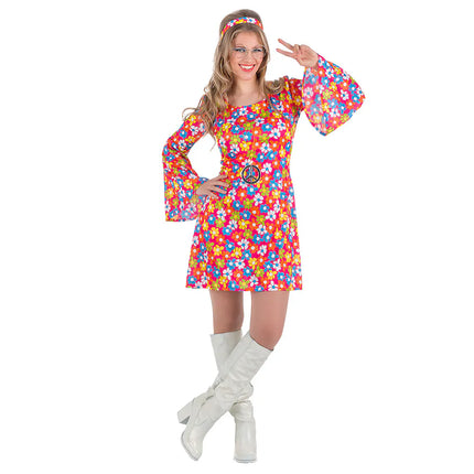Hippie-blomsterkostume til voksne
