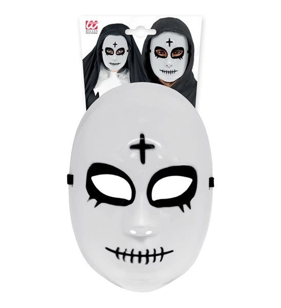 Satanisk maske, hvid