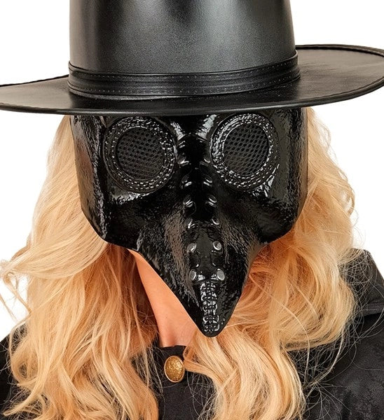 Halloween-maske som pestlæge