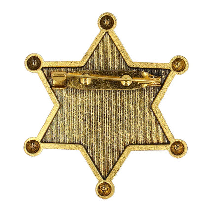 »Sheriff«-badge i guldmetal