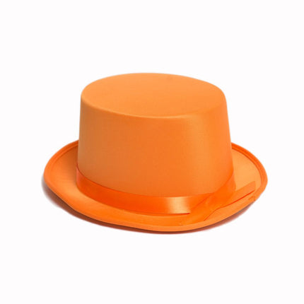 Høj hat satin orange
