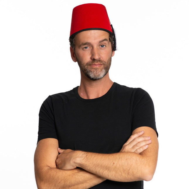 Fez-hat rød
