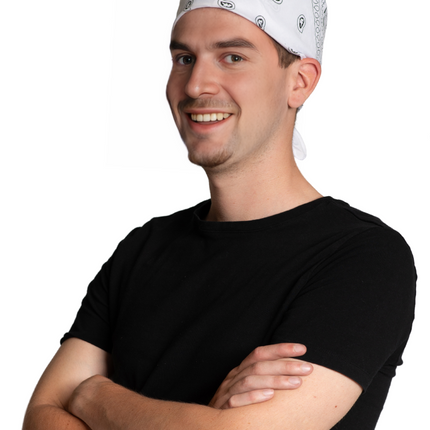 Bandana Traditional White - 52 x 55 cm