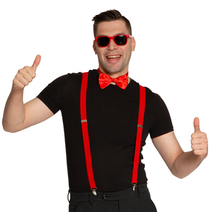 Sæt seler/briller/stribe rød