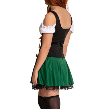 Grøn dirndl-kjole til Oktoberfest – Sophia