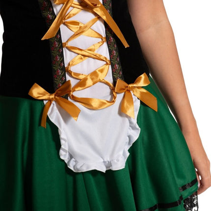 Grøn dirndl-kjole til Oktoberfest – Sophia