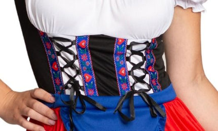 Rød dirndl-kjole til Oktoberfest, Anna