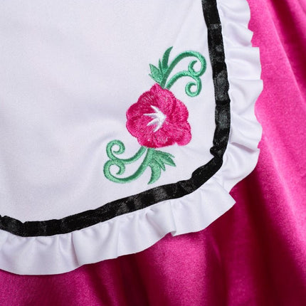 Fuchsia-farvet dirndl-kjole til Oktoberfest, Fay