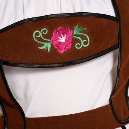 Fuchsia-farvet dirndl-kjole til Oktoberfest, Fay
